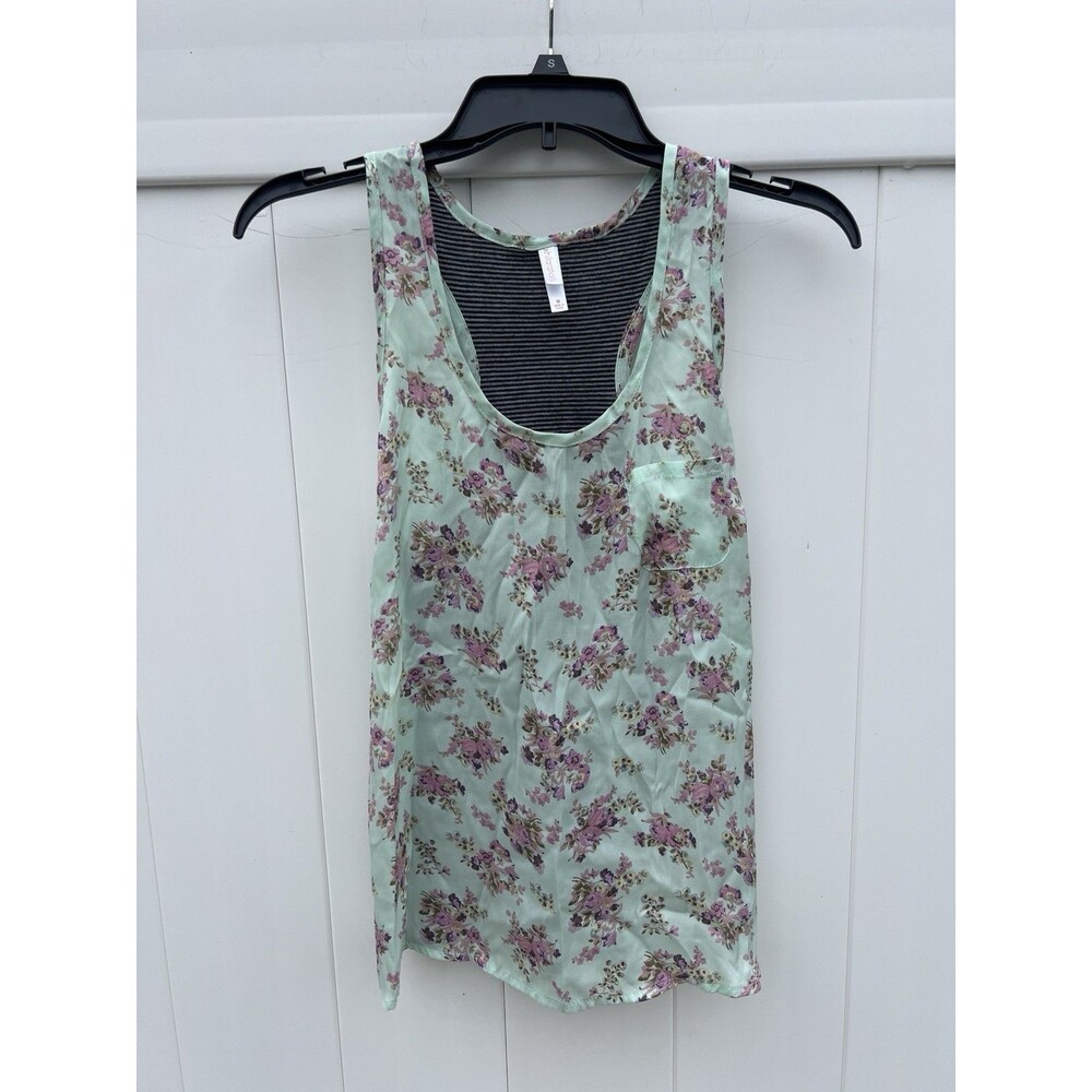 Xhilaration Women's Floral Tank Top Medium Lightweight